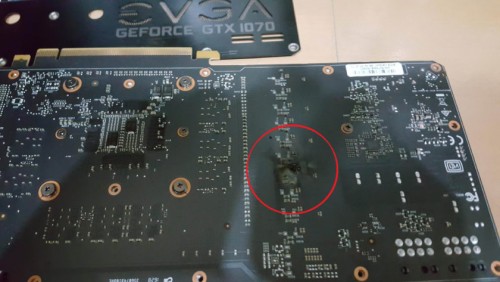 Nvidia GeForce GTX 1070 EVGA FTW VRMs Catching Fire 840x473