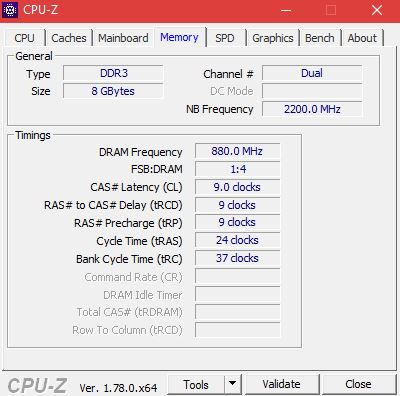CPU Z Memory