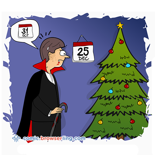 Geek joke: Why do programmers always mix up Halloween and Christmas? ... Because Oct 31 == Dec 25!

For more nerd comics visit https://comic.browserling.com. New jokes about programming, web and browsers every week!