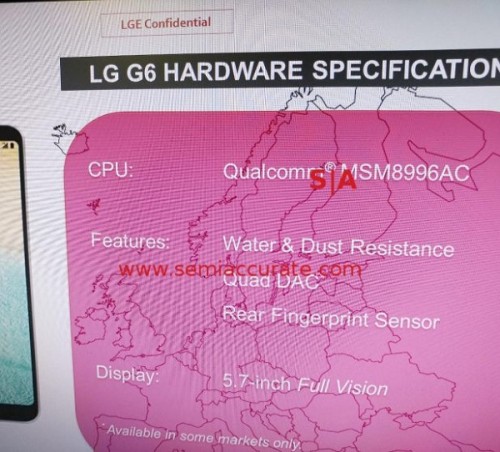 LG G6 Leak Snapdragon 821