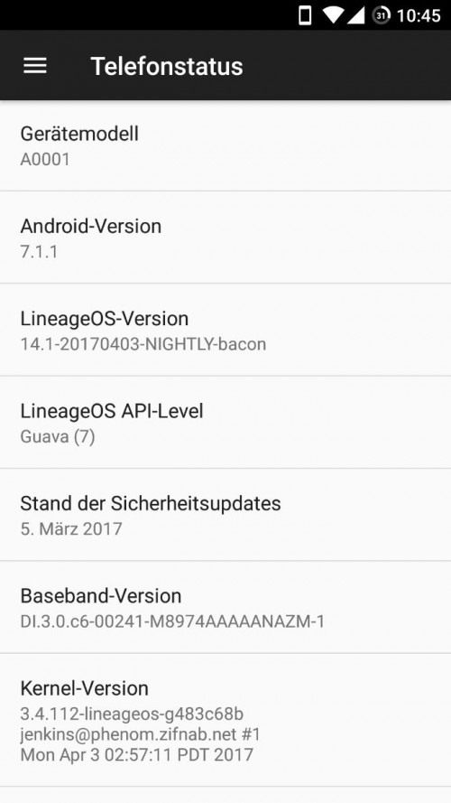 lineageOS
