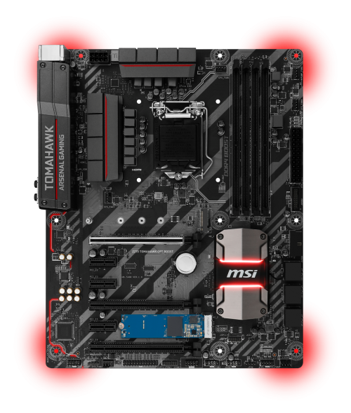 msi z270 tomahawk opt boost product picture 2d light