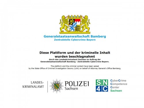 Generalstaatsanwaltschaft Bamberg beschlagnahmte Domain