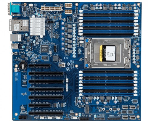 Gigabyte MZ30-AR0: Erstes Mainboard für AMD-Epyc-CPUs