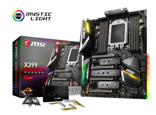 MSI präsentiert X399 Gaming Pro Carbon AC für AMDs Threadripper-CPUs