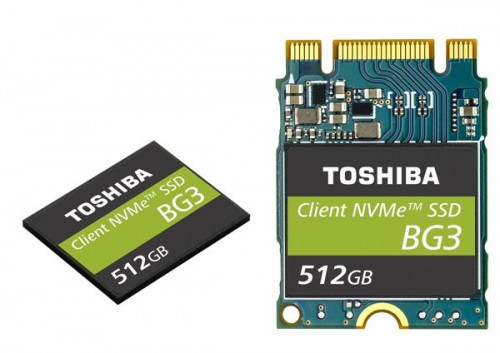 Toshiba BG3-NVMe: Single-Package-SSDs mit 64-Layer-3D-Flashspeicher