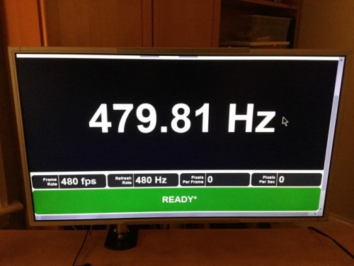 Native 480 Hz: Erster Monitor-Prototyp gesichtet
