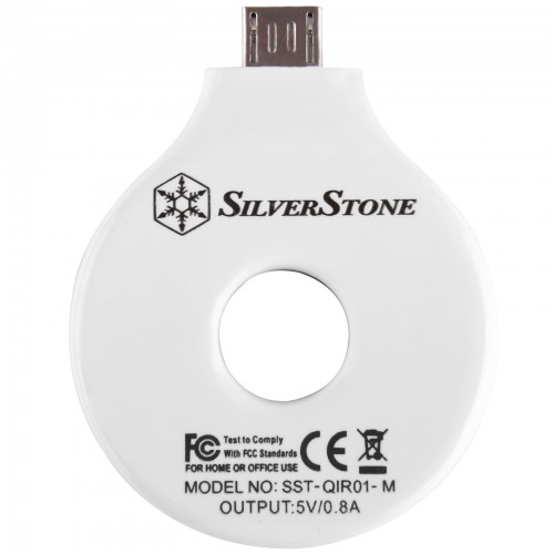 SilverStone QIR1-M: Wireless-Charging-Receiver für MicroUSB