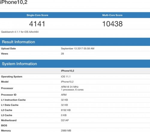 Apples A11-SoC aus iPhone 8 stellt Core i7-7567U von Intel in den Schatten