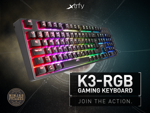 Caseking stellt Xtrfy K3-RGB-Gaming-Tastatur vor