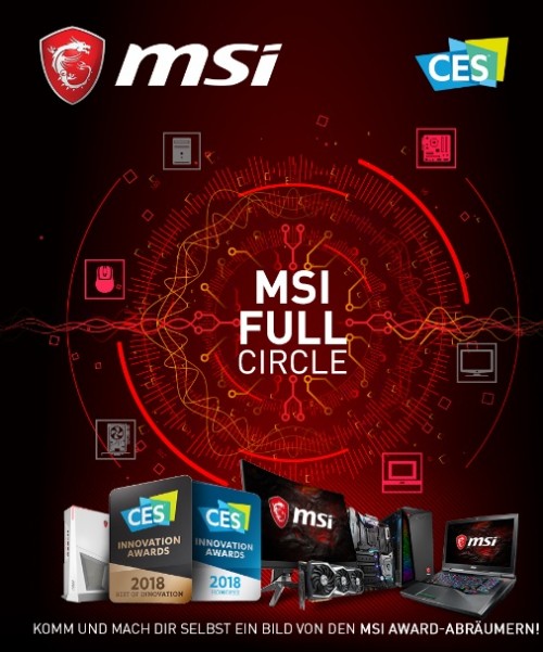 MSI stellt neue Gaming-Produkte auf der CES 2018 vor