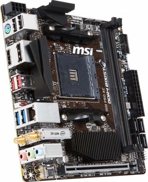 MSI B350I PRO AC: Neues Mini-ITX-Board für AMD Ryzen