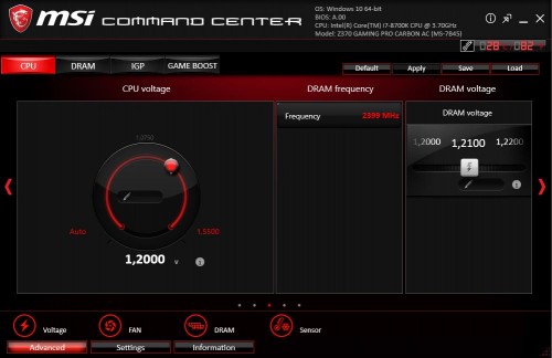 552. MSI Command Center CPU Voltage