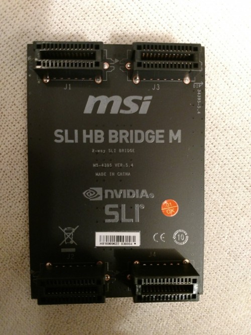57. MSI Z370 Gaming Pro Carbon AC Southbridge SLI HB Bridge M Vorderseite