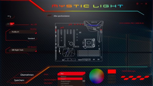 603. MSI Mystic Light Spezial Effekte