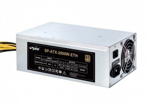 Spire SP-ATX-2000W-BTC ETH PSU für Krypto-Miner vorgestellt