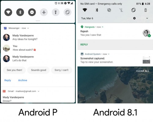 Android P ebnet den Weg zur Notch