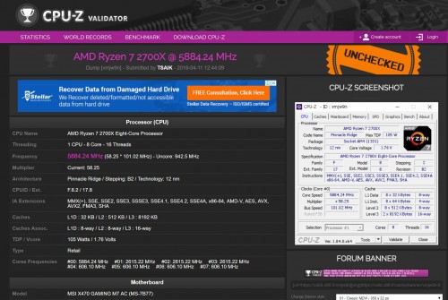 AMD Ryzen 7 2700X und Ryzen 5 2600X: Overclocking mit bis zu 5,88 GHz möglich