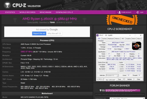 AMD Ryzen 7 2700X und Ryzen 5 2600X: Overclocking mit bis zu 5,88 GHz möglich
