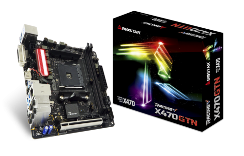 Biostar Racing X470GTN: AM4-Mainbaord für Ryzen-CPUs im ITX-Format