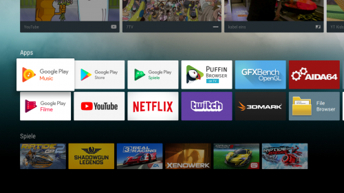 42. Android TV Oberfläche Apps