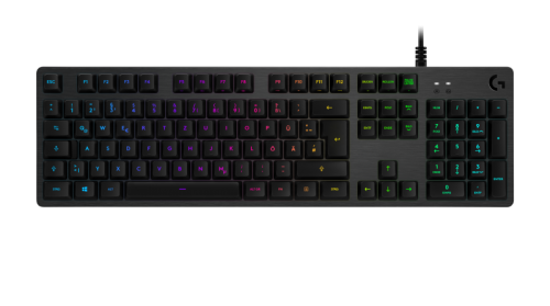 Logitech G512: Tastatur mit RGB-Beleuchtung und GX-Blue-Schaltern