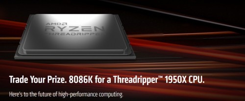 AMD tauscht in den USA den Intel Core i7-8086K gegen den Threadripper 1950X