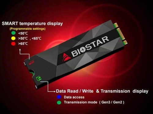 Biostar M500-Serie: NVMe-SSDs mit Heatspreader vorgestellt