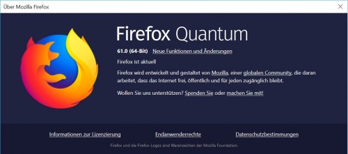 Firefox 61: Verbesserte Performance und neue Funktionen