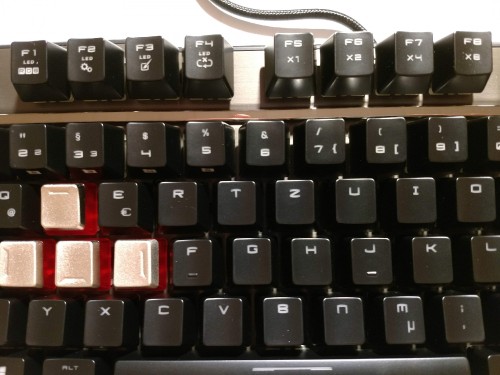 21. MSI GK70 Red F1 F8 Keys