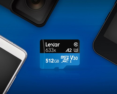 Lexar präsentiert erste microSD-A2-Karte mit 512 Gigabyte Speicher