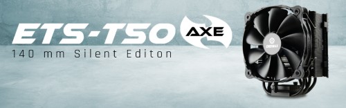 Bild: Enermax ETX-T150 AXE Silent Edition: CPU-Kühler mit asymmetrischer Heatpipe