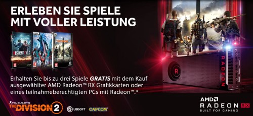 AMD Radeon VII im Bundle mit drei Spielen
