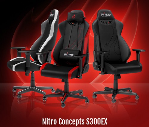 Nitro Concepts S300 EX: Gaming-Stuhl mit Kunstleder und verbessertem Design