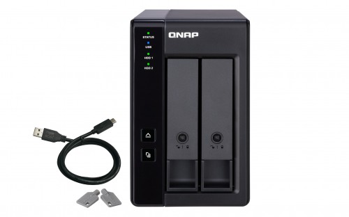 QNAP TR-002: 2-Bay-Erweirterungsgehäuse für NAS und PC