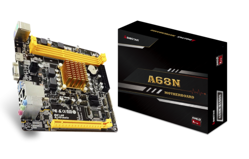 Biostar A68N-2100E: Mainboard mit integrierter AMD-APU