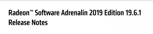 AMD Radeon Software Adrenalin Edition 19.6.1 für Xbox Game Pass