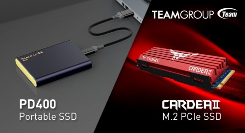 TeamGroup stellt T-Force Cardea II M.2-SSD und PD400 Portable-SSD vor