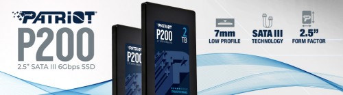 Bild: Patriot P200: Kosteneffiziente SSD mit SATA-Anschluss