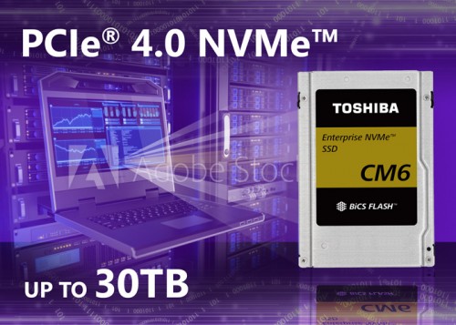 Bild: Toshiba CM6-Serie: Schnelle Enterprise-SSDs mit PCIe 4.0
