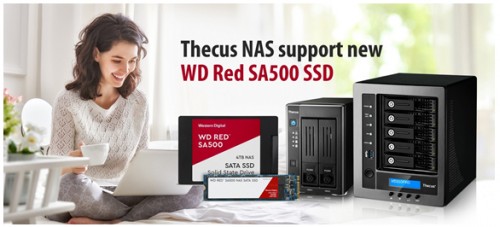 Thecus NAS ab sofort mit WD Red SA500 Unterstützung