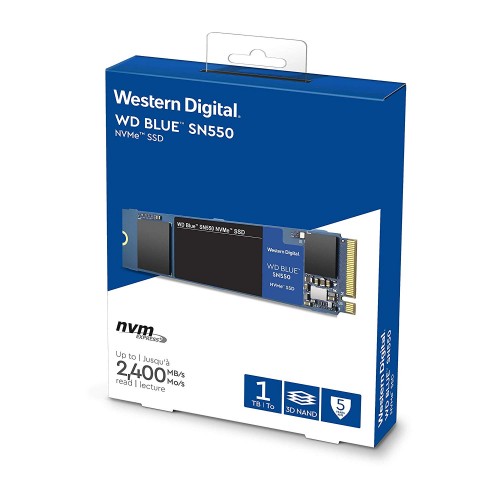 WD Blue SN550: NVMe-SSD mit bis zu 2.400 MB/s