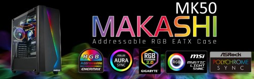 Bild: Enermax Makashi MK50: Großes E-ATX-Gehäuse mit ARGB-Beleuchtung