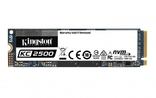 Kingston KC2500 NVMe-PCIe-SSD für den M.2-Slot