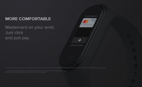 MiBand 4: Xiaomi arbeitet an globaler Bezahlung mit NFC