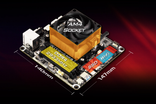 ASRock Deskmini X300: Mini-PC für Renoir-CPU im 1,92-Liter-Gehäuse