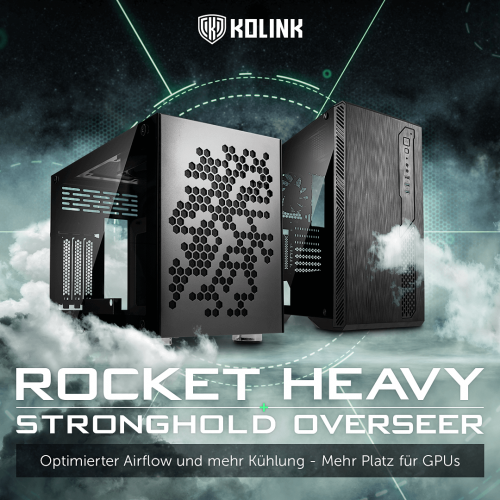 Kolink Rocket Heavy und Stronghold Overseer ab sofort bei Caseking