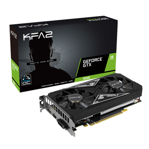 KFA2 GeForce GTX 1650 EX PLUS: Grafikkarte mit 1-Click-OC