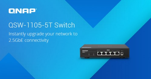 QNAP QSW-1105-5T: Switch für den Aufbau eines 2,5-GbE-Netzwerks