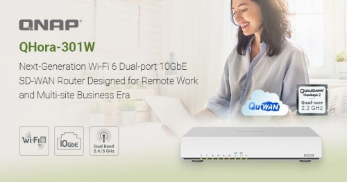 QNAP QHora-301W: Wi-Fi 6 und 10 GbE Dual-Port SD-WAN Router